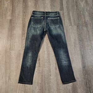 Rock & Republic Women Denim Jeans Dark Wash 6 Medium Regular Bootcut Berlin EUC